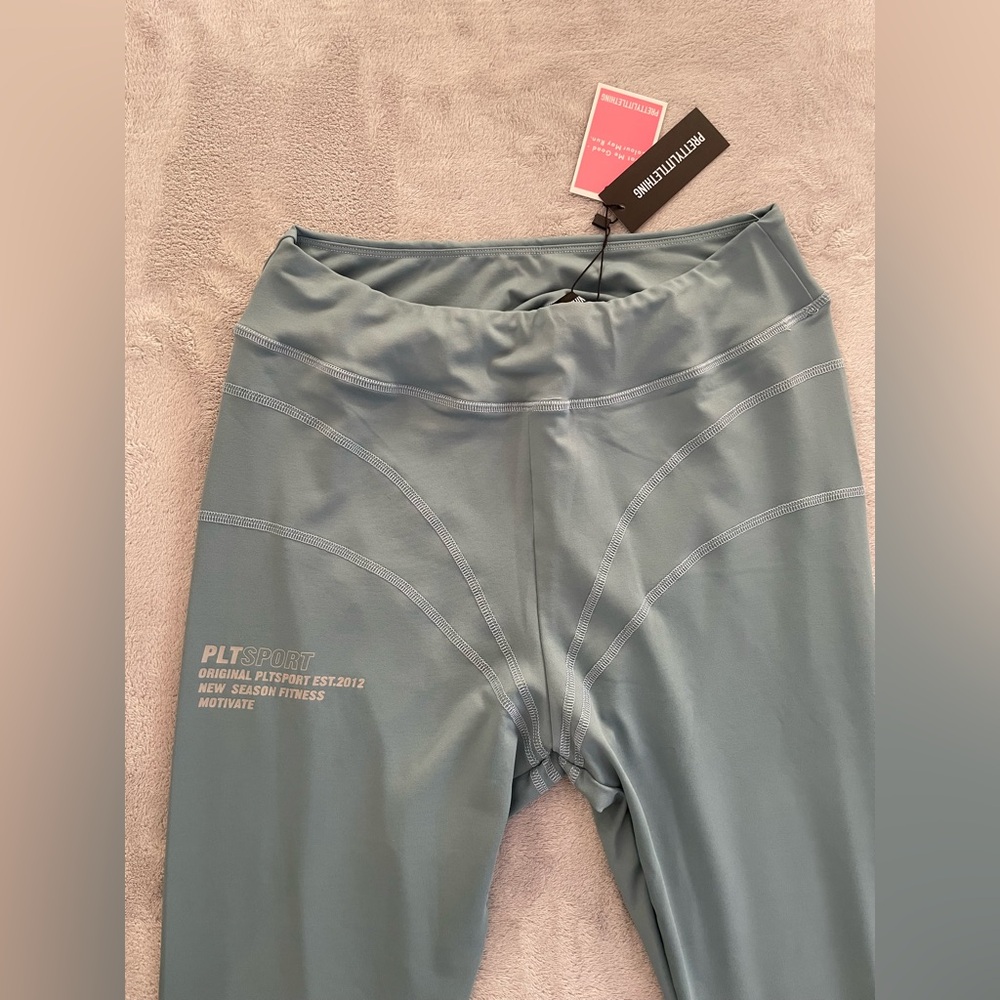 PrettyLittleThing Sporty Steel Blue Gym Leggings